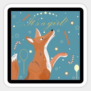 Cute Fox Sticker